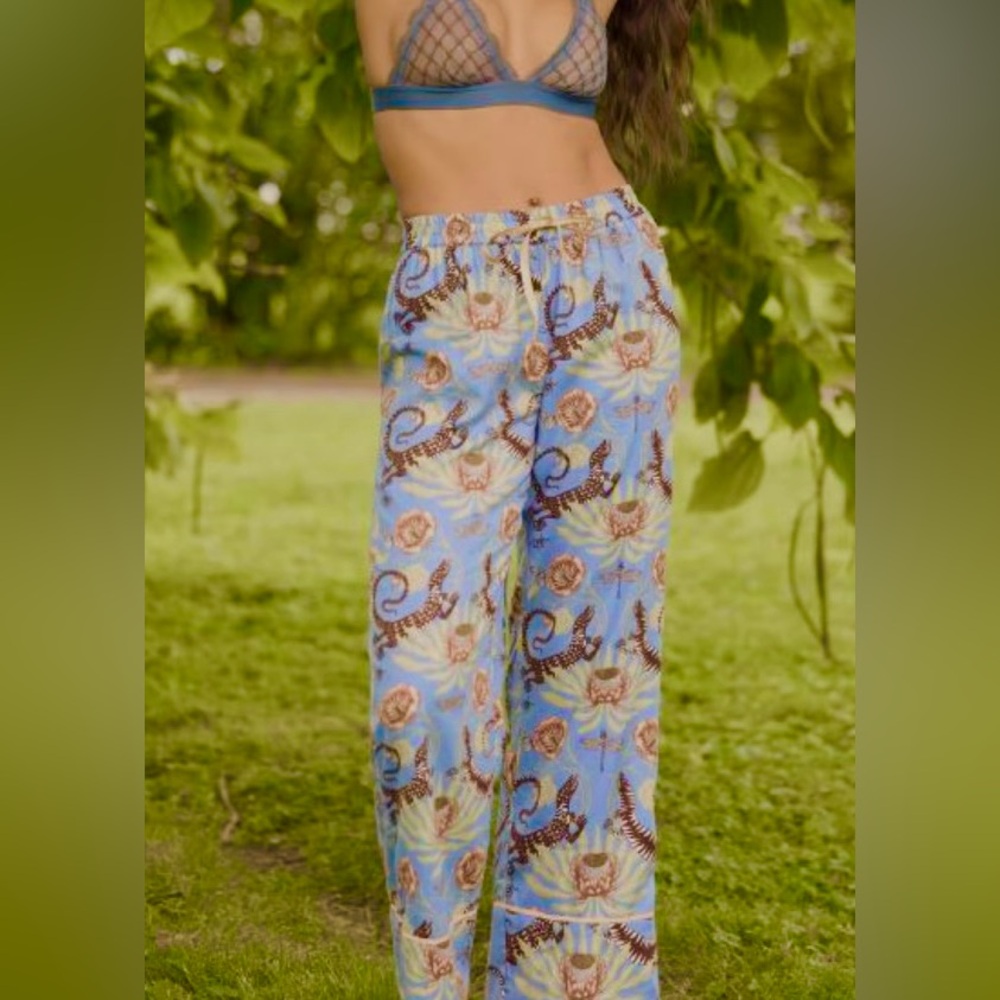 NWT Anthropologie x Victoria Garcia Flannel Pajama Pants Medium - Picture 13 of 13